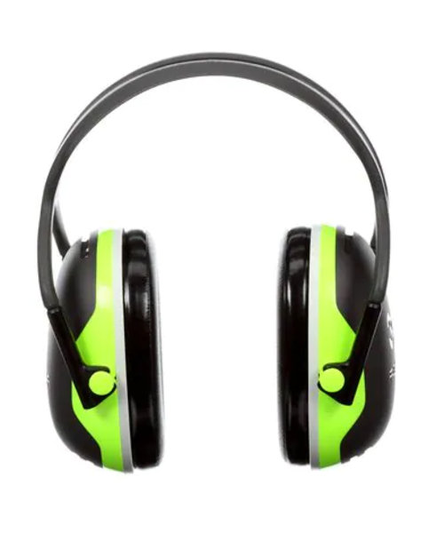 3M Casque antibruit 3M™ PELTOR X4 avec bandeau, noir-vert vif - 33 dB