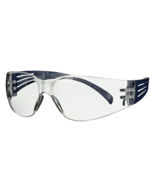 3M Lunettes de sécurité 3M™ Securefit 100, anti-rayures/anti-buée - monture bleue