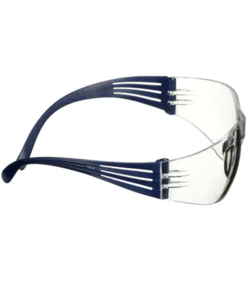 3M Lunettes de sécurité 3M™ Securefit 100, anti-rayures/anti-buée - monture bleue