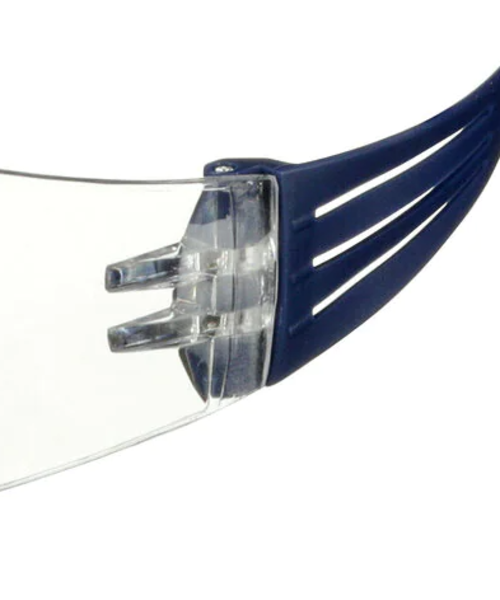 3M Lunettes de sécurité 3M™ Securefit 100, anti-rayures/anti-buée - monture bleue