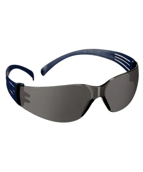 3M Lunettes de sécurité 3M™ Securefit 100, anti-rayures/anti-buée, verres gris - monture bleue