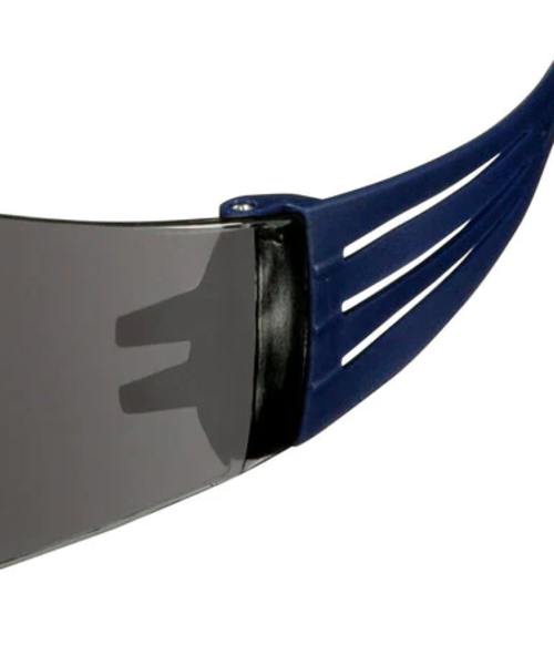 3M Lunettes de sécurité 3M™ Securefit 100, anti-rayures/anti-buée, verres gris - monture bleue