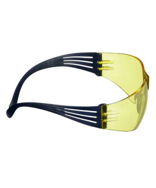 3M Lunettes de sécurité 3M™ Securefit 100 anti-rayures/anti-buée, verres ambrés - monture bleue