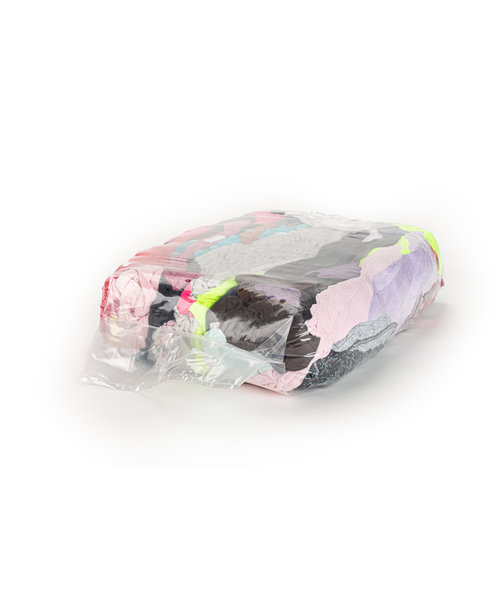 Bewima Chiffons de nettoyage colorés en coton/plastique, sacs de 10 kg