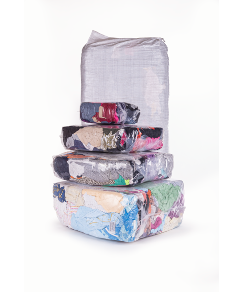 Bewima Chiffons de nettoyage colorés en coton/polypropylène, sac de 25 kg