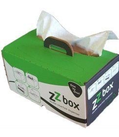 Bragbox blauw papier, 3 laags/ 42 x 38 cm