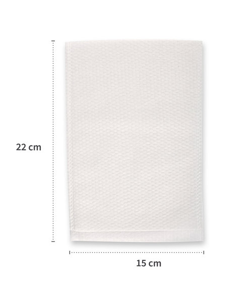 HygoStar Gant de toilette SOFT blanc / 22 x 15 cm