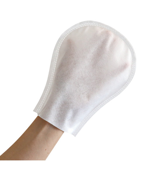 HygoStar Gant de toilette SPUNLACE blanc / 23 x 16 cm