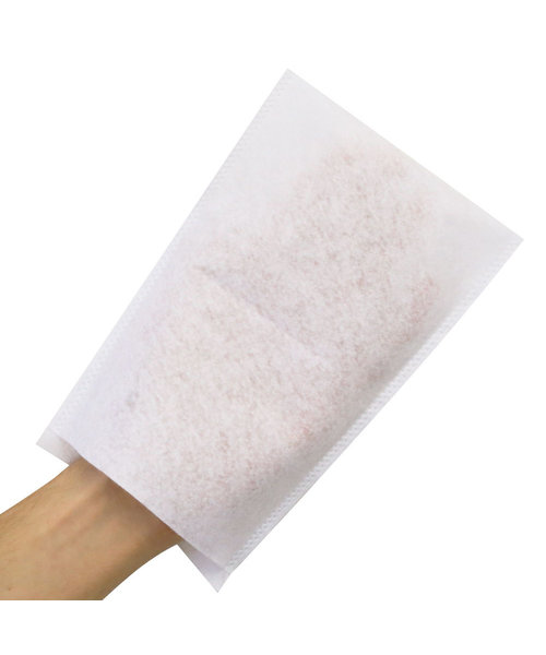 HygoStar Gant de toilette MOLTON blanc / 21 x 15,5 cm