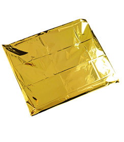 Emergency deken volwassenen goud-zilverfolie/ 210 x 160 cm