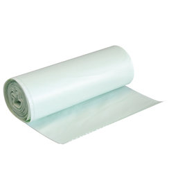 Sac poubelle biodégradable en rouleau, vert / 20 litres