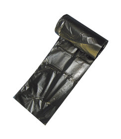 Sac poubelle en rouleau, LDPE, noir / 60 litres