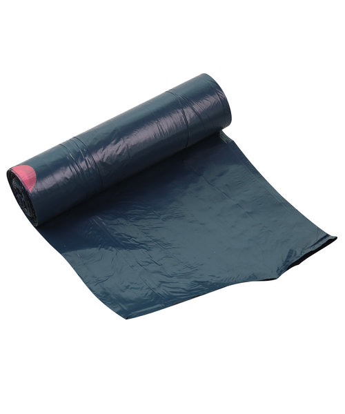 Hygo Clean Sac poubelle avec cordon de serrage en rouleau, LDPE, gris / 60 litres