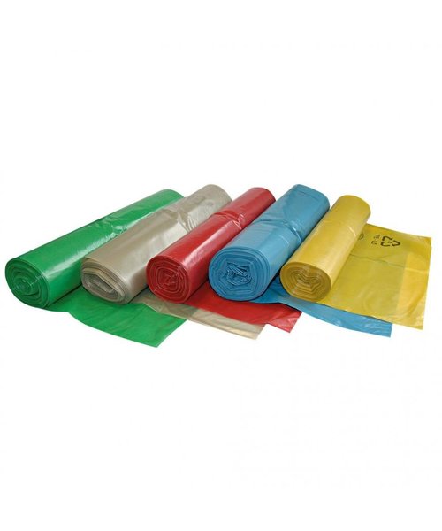 Hygo Clean Sac poubelle en rouleau, rouge, LDPE/ 120 litres, 33 microns