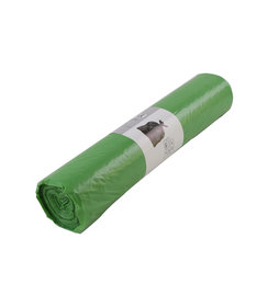 Sac poubelle en rouleau, vert, LDPE/ 120 litres, 35 microns