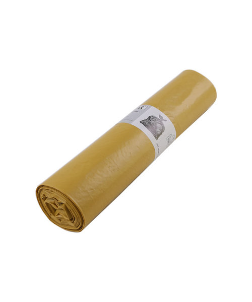 Hygo Clean Sac poubelle en rouleau, jaune, LDPE/ 120 litres, 35 microns