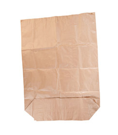Sac poubelle biodégradable en papier, brun / 120 litres