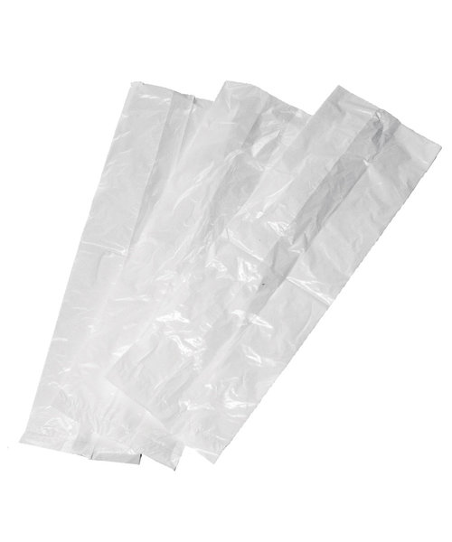 HygoStar Sacs pour produits d'hygiène féminine en PEHD - blancs (24 x 8 x 6 cm)