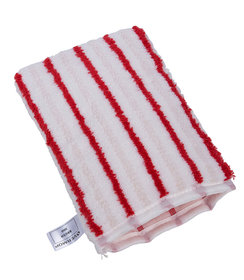 Vermop Brush, gant de nettoyage blanc/rouge (22 x 14 cm)