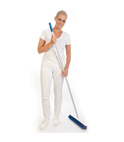 Manche à balai en aluminium (argent), 150 cm