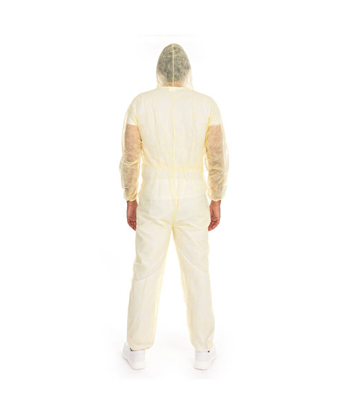 HygoNorm Combinaison « Light » avec capuche en polypropylène non tissé - jaune