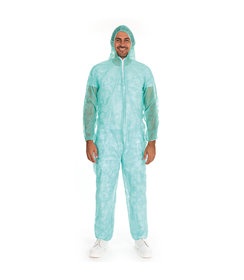 Combinaison « Light » avec capuche en PP non tissé - verte