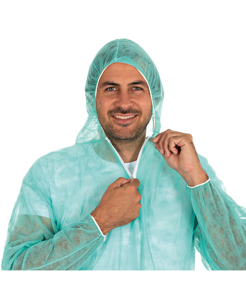 HygoNorm Combinaison « Light » avec capuche en PP non tissé - verte