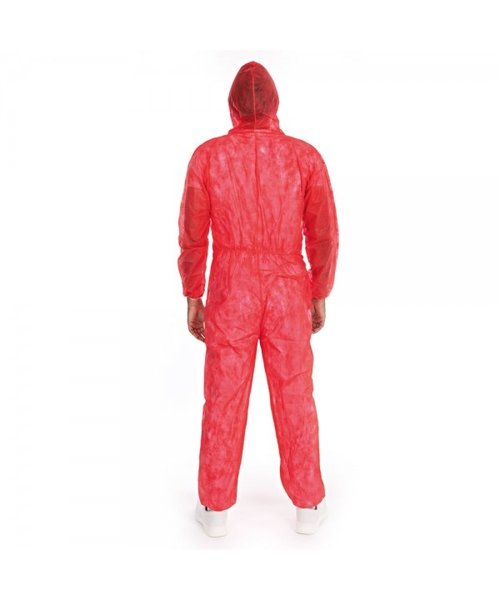 HygoNorm Combinaison « Light » avec capuche en PP non tissé - rouge