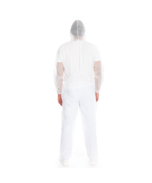 HygoNorm Combinaison « Eco » avec capuche en polypropylène, blanche