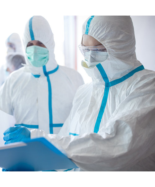 HygoStar Combinaison de type 4B+5B+6B avec capuche, microporeuse, blanche