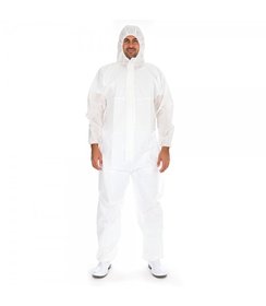 Combinaison ignifuge, SMS, blanche