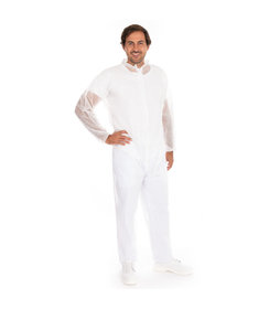 Combinaison « Eco » en polypropylène, sans capuche, blanche