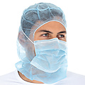 HygoStar Casquette Astro avec masque buccal PP, 2 couches - bleu