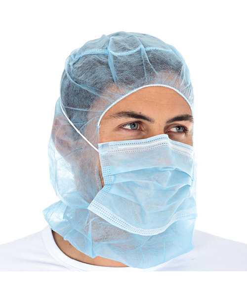 HygoStar Casquette Astro avec masque buccal PP, 2 couches - bleu