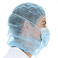 HygoStar Casquette Astro avec masque buccal PP, 2 couches - bleu