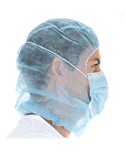 HygoStar Casquette Astro avec masque buccal PP, 2 couches - bleu