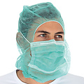 HygoStar Casquette Astro avec masque buccal PP, 2 couches - vert