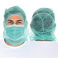 HygoStar Casquette Astro avec masque buccal PP, 2 couches - vert