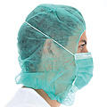 HygoStar Casquette Astro avec masque buccal PP, 2 couches - vert
