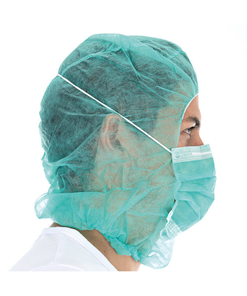 HygoStar Casquette Astro avec masque buccal PP, 2 couches - vert
