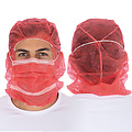HygoStar Casquette Astro avec masque buccal PP, 2 couches - rouge