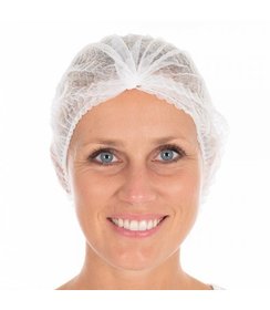 Filet à cheveux Clip Cap « Eco » PP, blanc