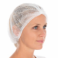 HygoNorm Filet à cheveux Clip Cap « Eco » PP, blanc (50 cm)
