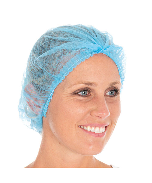 HygoNorm Filet à cheveux Clip Cap « Eco » PP, bleu (50 cm)