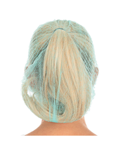 HygoNorm Filet à cheveux Clip Cap « Eco » PP, vert (50 cm)