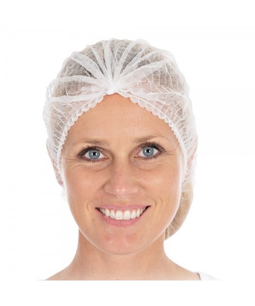 HygoStar Filet à cheveux Clip Cap PP, blanc (53 cm)