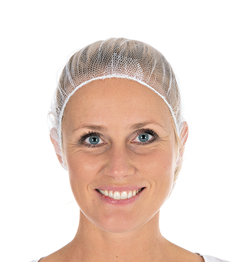 Filet à cheveux en nylon HONEYCOMB, blanc