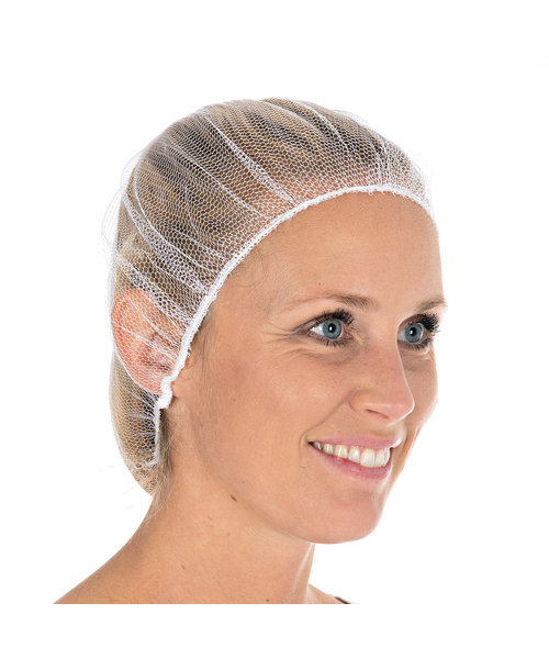 HygoStar Filet à cheveux en nylon HONEYCOMB, blanc (53 cm)