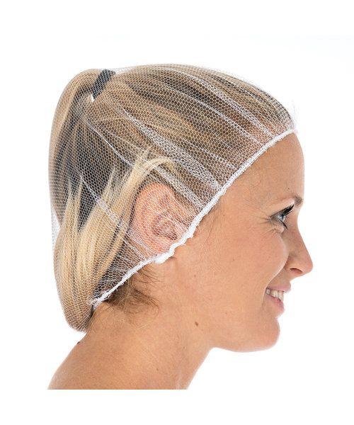 HygoStar Filet à cheveux en nylon HONEYCOMB, blanc (53 cm)