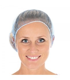 Filet à cheveux en nylon HONEYCOMB, bleu